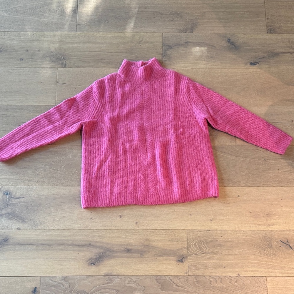 Reiss Elegant Pink Turtleneck Sweater